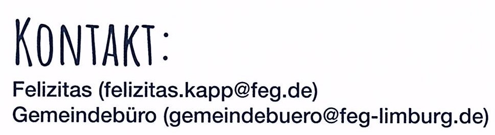 Kontakt Jugendkreis Sommerfreizeit 2026